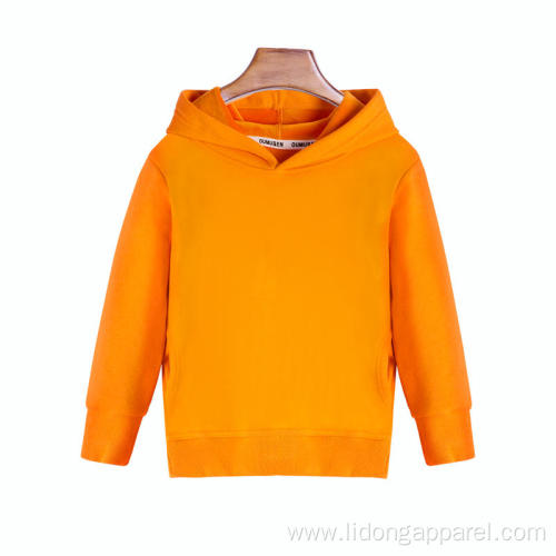 Custom fashionable cotton fleece blank Children hoodies